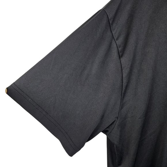 Loudmouth Men's Fancy Black Polo With Colorful Under Collar Size XL Casual - Picture 2 of 9